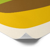 レトロの背景，イラストmid,モダンcentury,p ポスター (角)