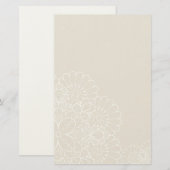 レトロの背景(レースオーナメント) 便箋 (正面/裏面)