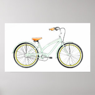 レトロの自転車 ポスター