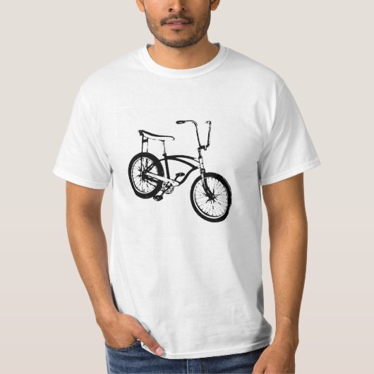 レトロの自転車-黒 Tシャツ (正面)