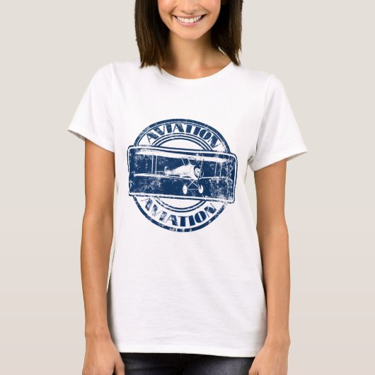 レトロの航空芸術 Tシャツ (正面)