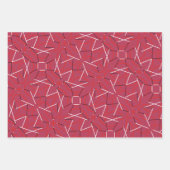 レトロの色と形状1950 woo hoo ラッピングペーパーシート (正面3)