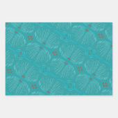 レトロの色と形状1950 woo hoo ラッピングペーパーシート (正面2)