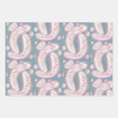 レトロの色と形状1950 woo hoo ラッピングペーパーシート (正面)