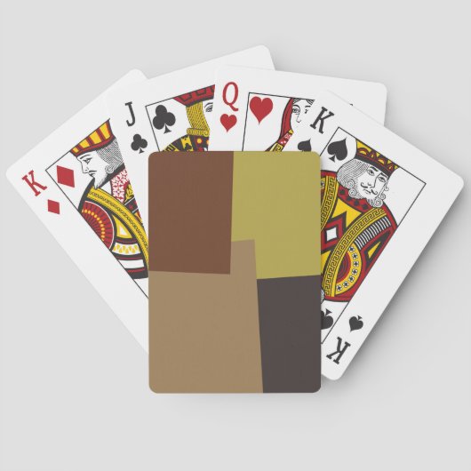 レトロの色のジオメトリパターン#6 トランプ (裏面)