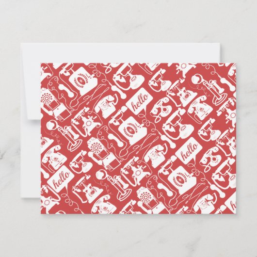 レトロの色の電話パターン (正面)