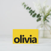 レトロの色はっきりしたとブランド名、色 名刺 (スタンド正面)