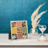 レトロの色ブロックこれは米国の引用文4フォトコラージュ フォトプラーク (インサイチュ)