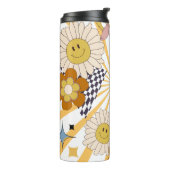 レトロの花とキノコ タンブラー (回転左)