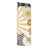 レトロの花とキノコ タンブラー (回転右)