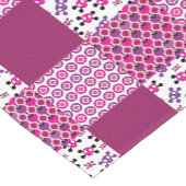 レトロの花のスカルの水玉模様 ショートテーブルランナー (コーナー)