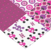 レトロの花のスカルの水玉模様 テーブルクロス (アングル)