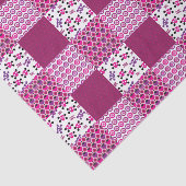 レトロの花のスカルの水玉模様 薄葉紙 (詳細)