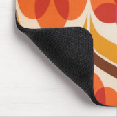 レトロの花のデザイン マウスパッド (コーナー)