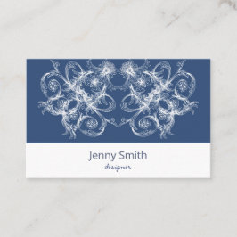 レトロの花のバロック 名刺