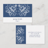 レトロの花のバロック 名刺 (正面/裏面)