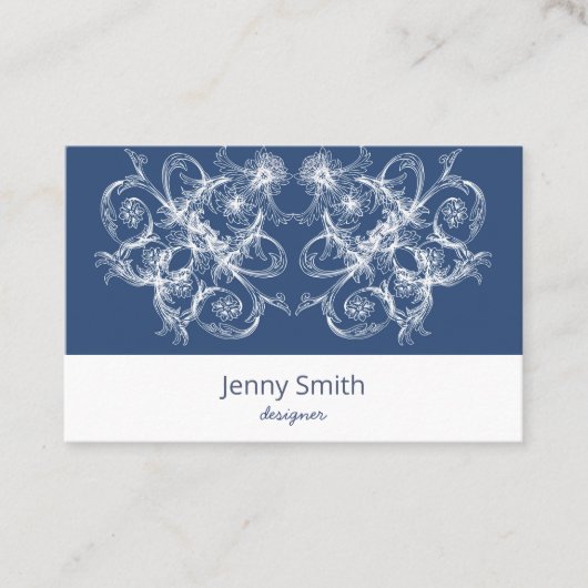 レトロの花のバロック 名刺 (正面)
