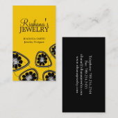 レトロの花の名刺 名刺 (正面/裏面)