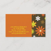 レトロの花の名刺 名刺 (裏面)