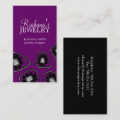 レトロの花の名刺 名刺 (正面/裏面)