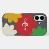 レトロの花の形状が明モノグラムのるい Case-Mate iPhoneケース (裏面 (横))