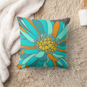 レトロの花の枕 クッション (ブランケット)