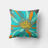 レトロの花の枕 クッション (裏面)