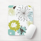 レトロの花の継ぎ目が無い マウスパッド (マウス)