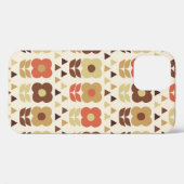 レトロの花の継ぎ目のない模様 Case-Mate iPhoneケース (裏面 (横))
