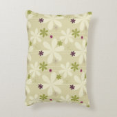 レトロの花の背景 アクセントクッション (裏面(縦))