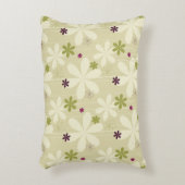 レトロの花の背景 アクセントクッション (正面(垂直))