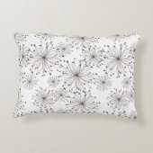 レトロの花の背景 アクセントクッション (裏面)