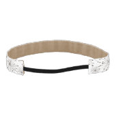 レトロの花の背景 アスレチックヘッドバンド (裏面)