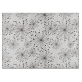 レトロの花の背景 カッティングボード (正面)