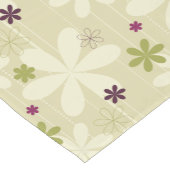 レトロの花の背景 ショートテーブルランナー (コーナー)