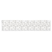 レトロの花の背景 ショートテーブルランナー (横)