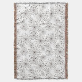 レトロの花の背景 スローブランケット (正面縦)