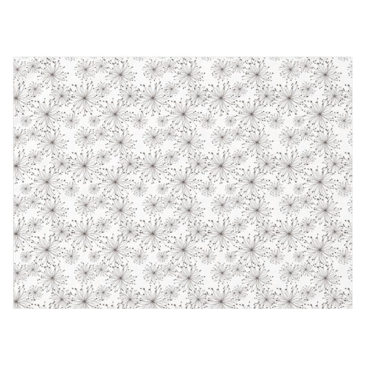 レトロの花の背景 テーブルクロス (正面(横))