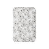 レトロの花の背景 バスマット (正面縦)