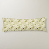 レトロの花の背景 ボディピロー (裏面)