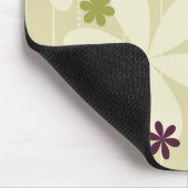 レトロの花の背景 マウスパッド (コーナー)