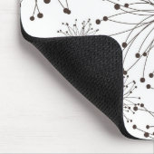 レトロの花の背景 マウスパッド (コーナー)