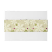 レトロの花の背景 招待状ベリーバンド (裏面例)