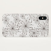 レトロの花の背景 Case-Mate iPhoneケース (裏面(横))