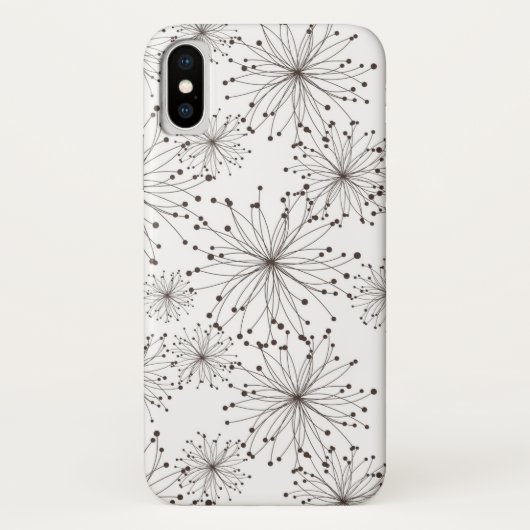 レトロの花の背景 Case-Mate iPhoneケース (裏面)