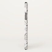 レトロの花の背景 Case-Mate iPhoneケース (裏面/右)