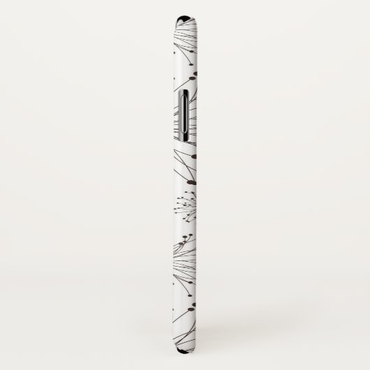 レトロの花の背景 Case-Mate iPhoneケース (裏面/右)