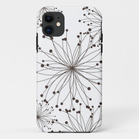 レトロの花の背景 Case-Mate iPhoneケース (裏面)