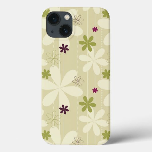 レトロの花の背景 Case-Mate iPhoneケース (裏面)