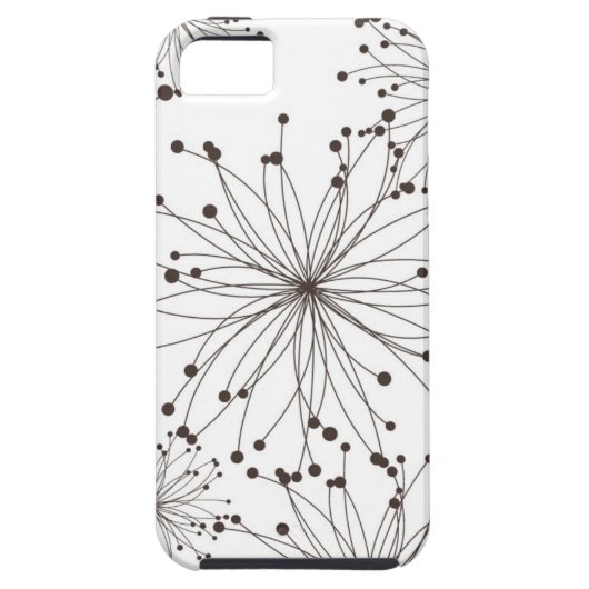 レトロの花の背景 Case-Mate iPhoneケース (裏面)